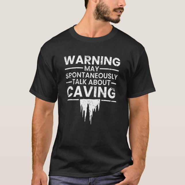 Cave Diving Inspired Cave Exploring Related Spelun T-Shirt (Front)