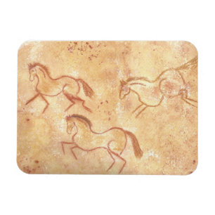 Cave Drawing Painting of Horses Magnet