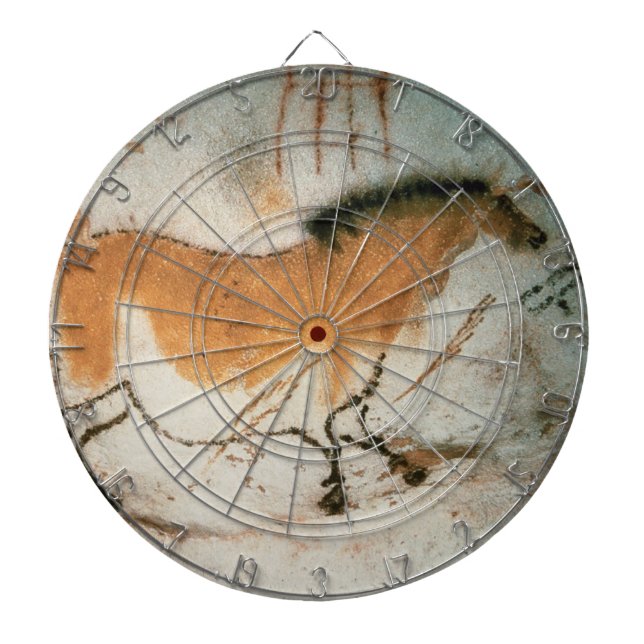 Cave drawings Lascaux French Prehistoric Dartboard (Front)