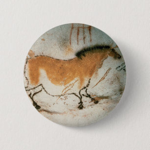 Cave drawings Lascaux French Prehistoric Drawings 6 Cm Round Badge