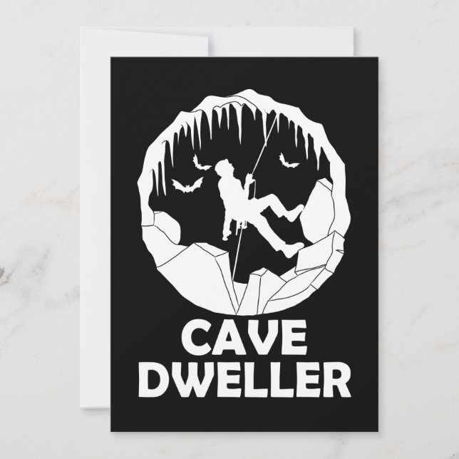 Cave Dweller - Funny Caver Spelunking Speleology (Front)