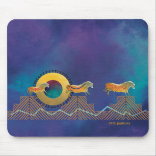 Cave horse mouse pad