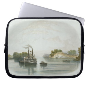 Cave-in-Rock, view on the Ohio, plate 7 from Volum Laptop Sleeve