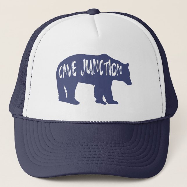 Cave Junction Oregon Bear Trucker Hat (Front)