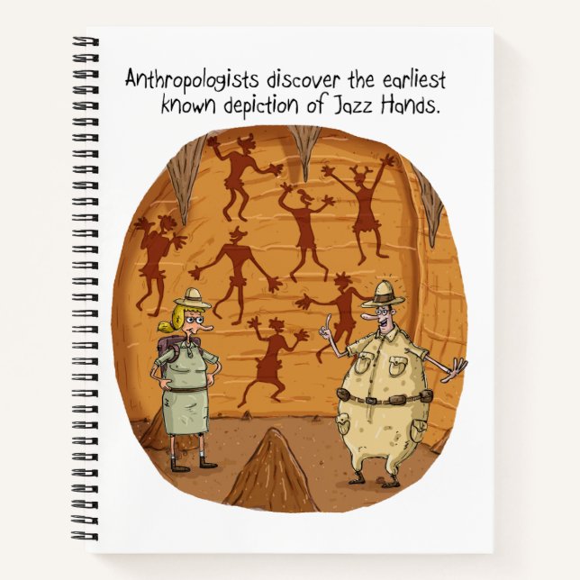 Cave Man Jazz Hand Notebook (Front)
