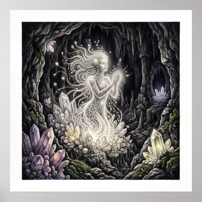 Cave of Light Spirit Guide Wall Art (Front)