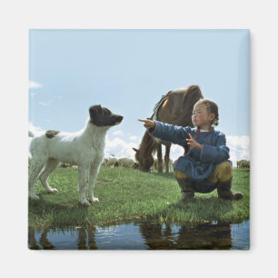 Cave of the yellow dog magnet