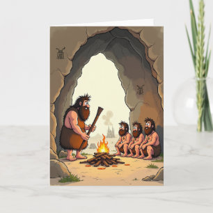 Cave Painting Fathers Day Card