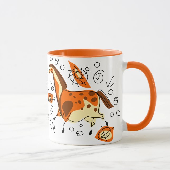 Cave Painting Horse With Entoptics Mug (Right)