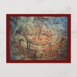 Cave Painting Rock Art Postcard