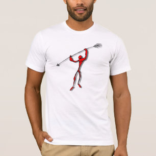 Cave Painting Spear Chucker - red T-Shirt