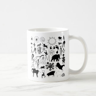 Cave paintings - primeval art coffee mug