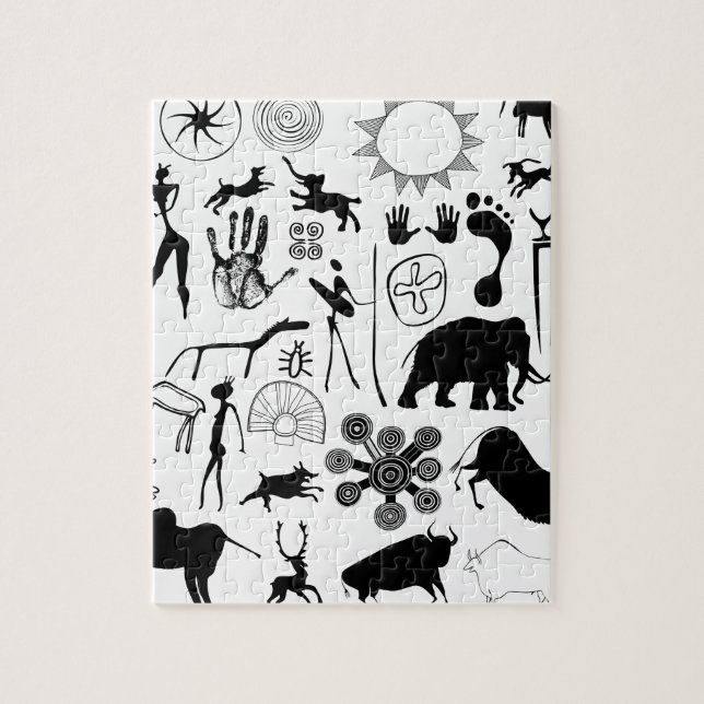 cave paintings - primitive art jigsaw puzzle (Vertical)