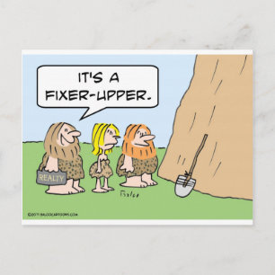 cave realty realtor fixer upper postcard