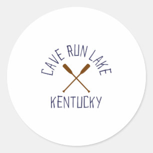 Cave Run Lake Kentucky Outdoors Vintage Classic Round Sticker