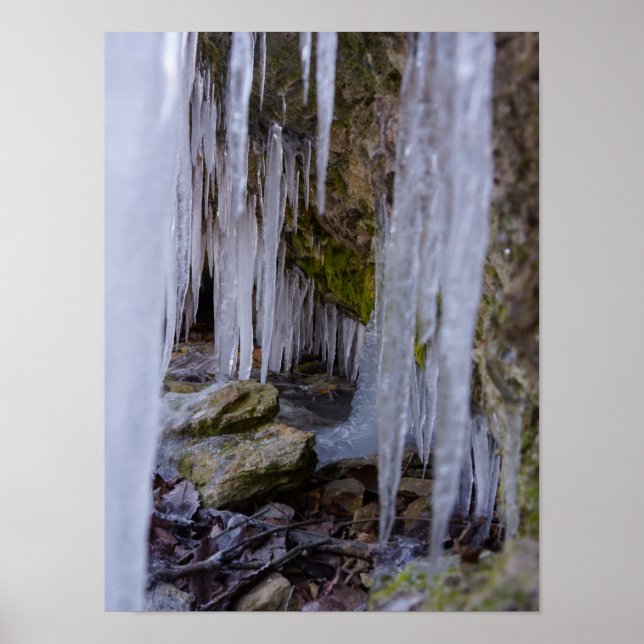 Cave Tunnel Of Ice Poster (Front)