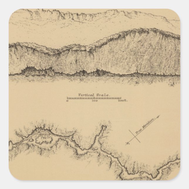 Cave Valley, Nevada Square Sticker (Front)