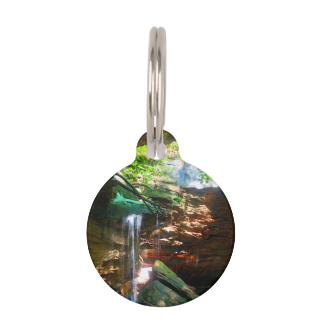 Cave Waterfall Pet Tag (Front)