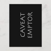 Caveat Emptor