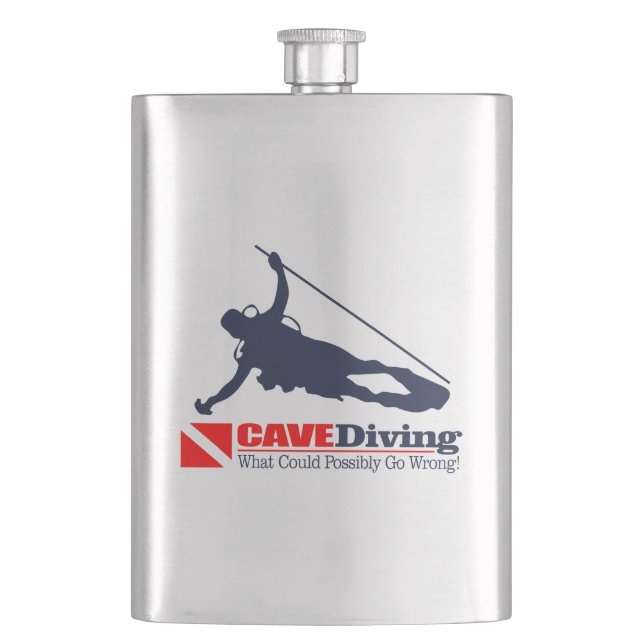 CAVEDiving Hip Flask (Front)