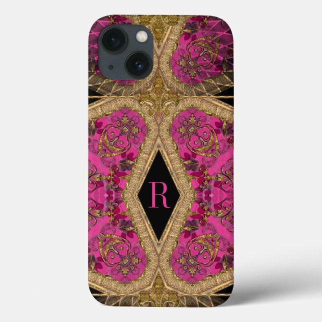 Cavelier Raye Monogram Case-Mate iPhone Case (Back)