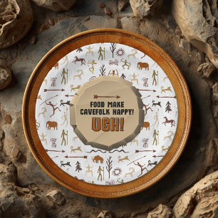 Caveman Chronicles Paper Plate