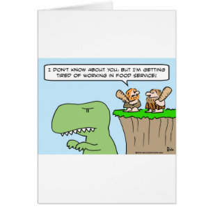 caveman dinosaur food service