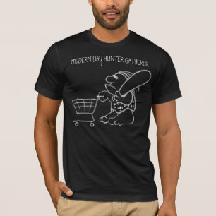 Caveman Food Shopping Cart Tee