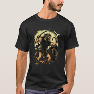Caveman Hunting Beasts T-Shirt