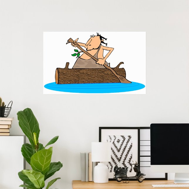 Caveman In A Canoe Poster (Creator Uploaded)