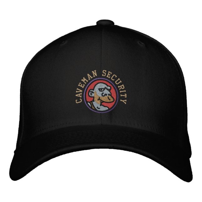CAVEMAN SECURITY EMBROIDERED HAT (Front)