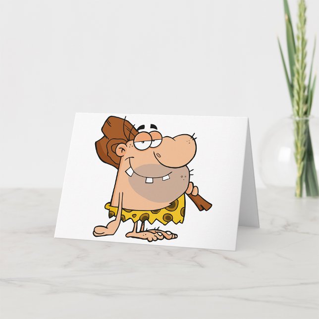 Caveman With Club Greeting Cards (Creator Uploaded)