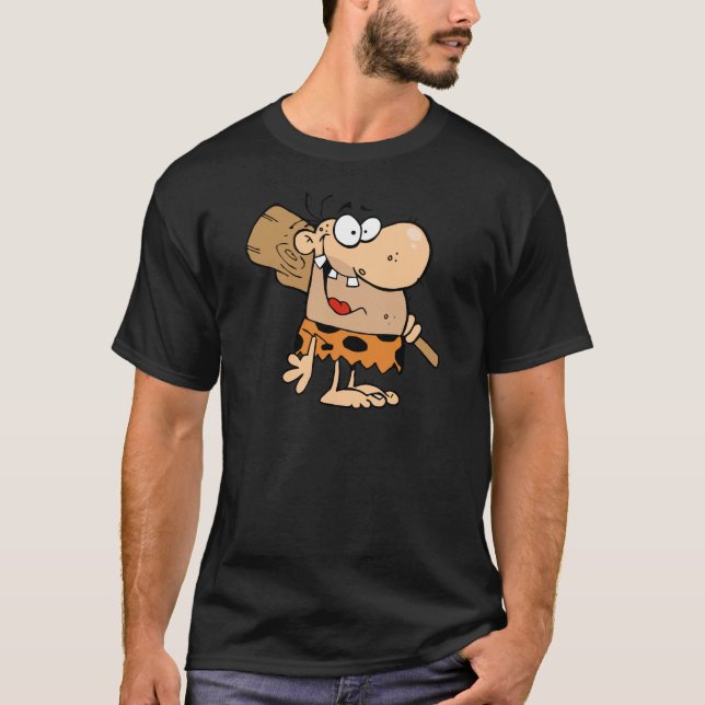Caveman With Club T-Shirt (Front)
