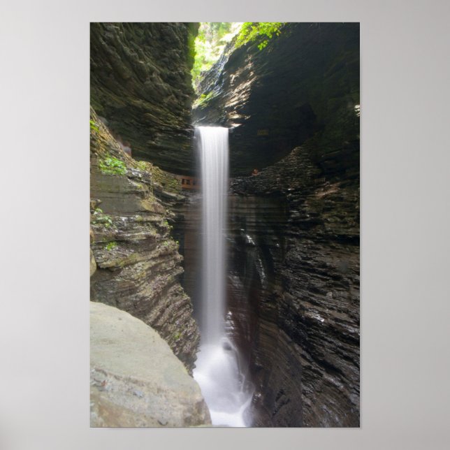 Cavern Cascade, Watkins Glen State Park, NY Poster (Front)