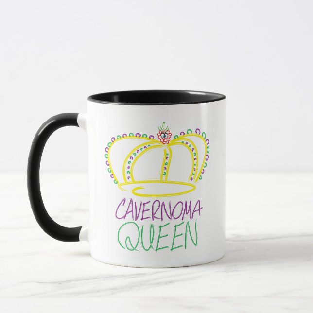 Cavernoma Queen, Design by Jamie Twinney, Mug (Left)
