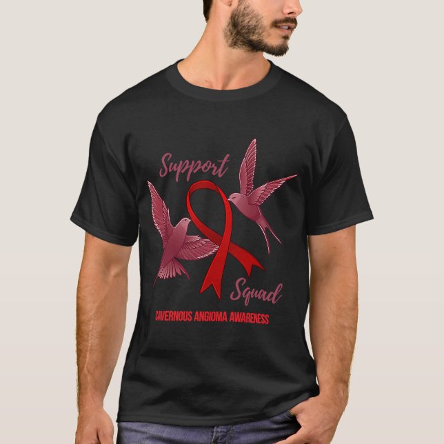 Cavernous Angioma Awareness Support Squad T-Shirt (Front)