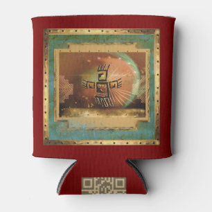 Cavers Dance for Peace Elegant Red Can Cooler