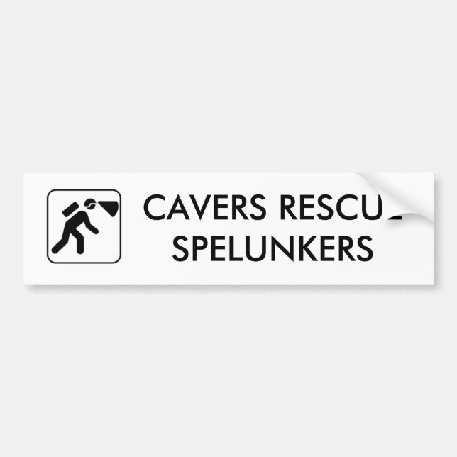Cavers Rescue Spelunkers Bumper Stickers (Front)