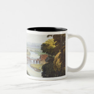 Caversham Bridge, near Reading, engraved by Robert Two-Tone Coffee Mug