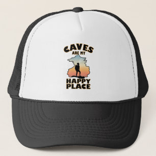 Caves are my Happy Place - Caving Trucker Hat
