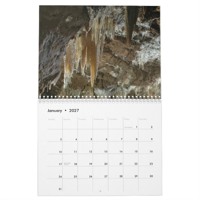Caves Calendar (Jan 2027)
