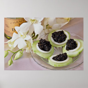 Caviar  flowers poster