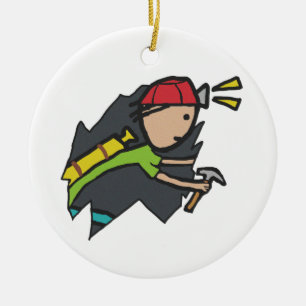 Caving and Spelunking Ceramic Ornament
