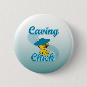 Caving Chick #3 6 Cm Round Badge