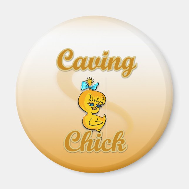 Caving Chick Magnet (Front)