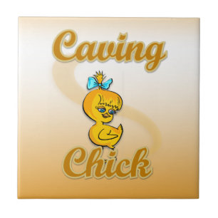 Caving Chick Tile