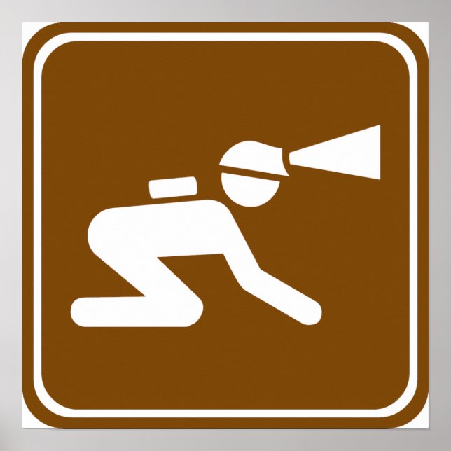 Caving Highway Sign (Front)