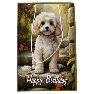 Cavoodle/Cavapoo Personalised Medium Gift Bag