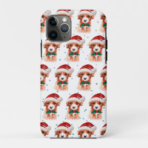 Cavoodle Dog Breed Christmas Stars iPhone 11 Pro Case