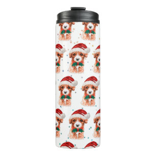 Cavoodle Dog Breed Christmas Stars Thermal Tumbler